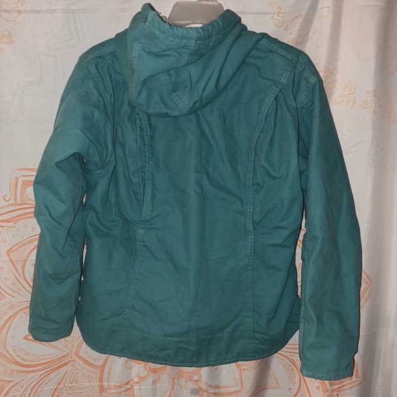 Berne Ladies Teal Hooded Warm Coat - Picture 2 of 6